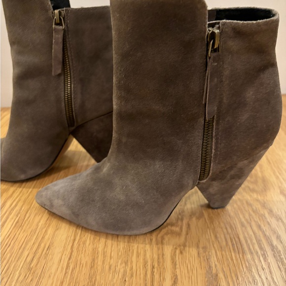 Gray Suede Booties - Picture 5 of 7